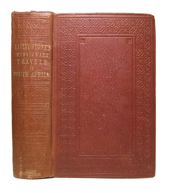 TRAVEL  LIVINGSTONE, DAVID. Missionary Travels and Researches in South Africa.  1857